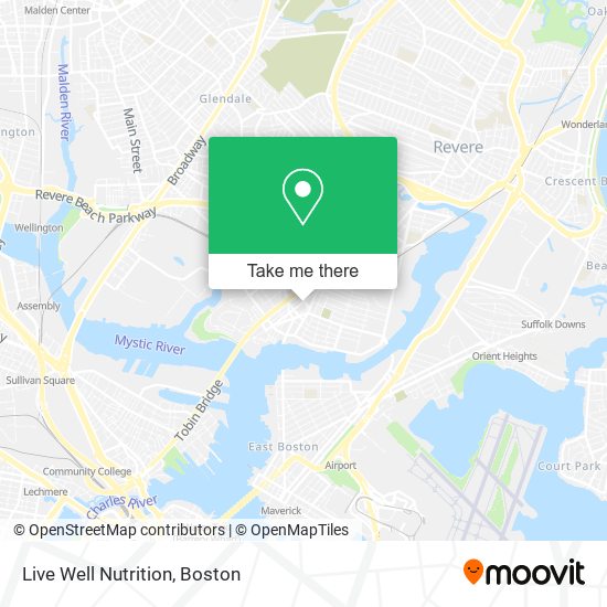 Live Well Nutrition map