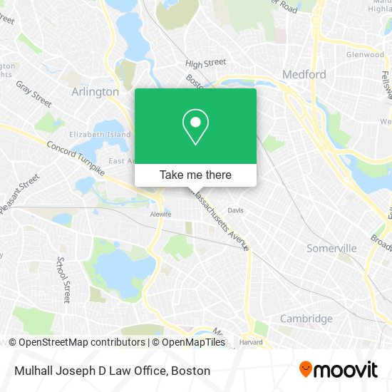 Mapa de Mulhall Joseph D Law Office