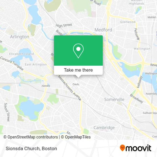 Sionsda Church map