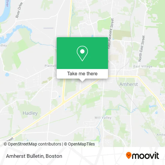 Amherst Bulletin map