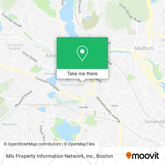 Mapa de Mls Property Information Network, Inc.