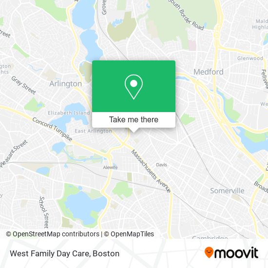 West Family Day Care map