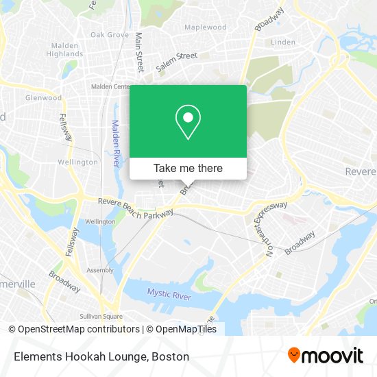 Elements Hookah Lounge map