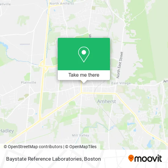 Baystate Reference Laboratories map