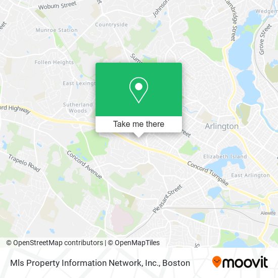 Mapa de Mls Property Information Network, Inc.