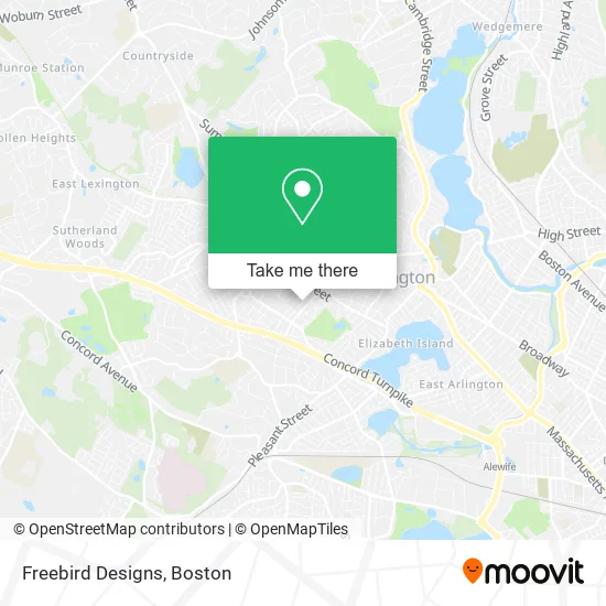 Freebird Designs map