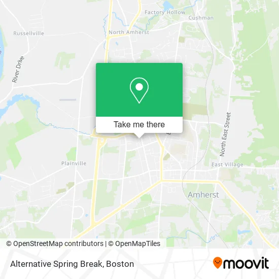 Alternative Spring Break map