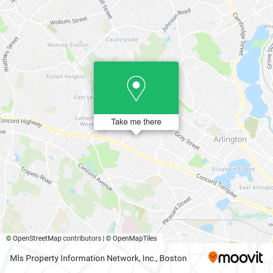 Mapa de Mls Property Information Network, Inc.