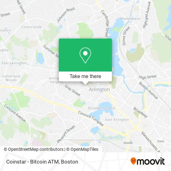 Coinstar - Bitcoin ATM map