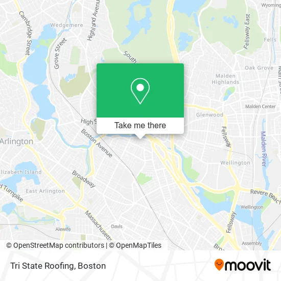Tri State Roofing map