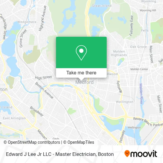 Edward J Lee Jr LLC - Master Electrician map