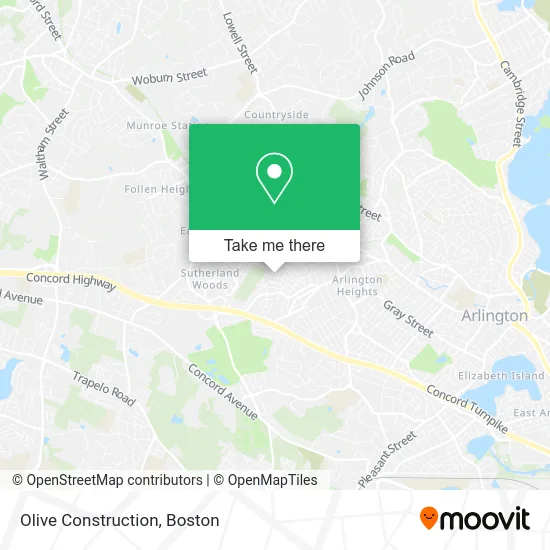 Olive Construction map