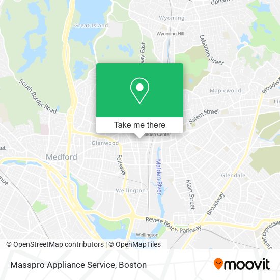 Masspro Appliance Service map
