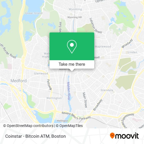 Mapa de Coinstar - Bitcoin ATM