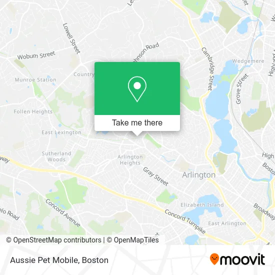 Aussie Pet Mobile map