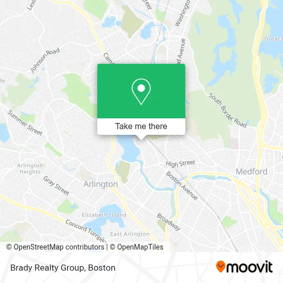 Brady Realty Group map
