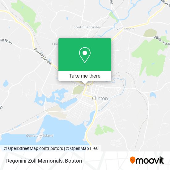Mapa de Regonini-Zoll Memorials