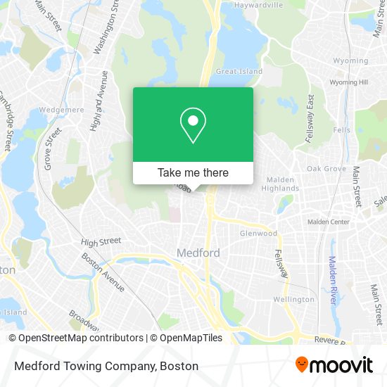 Medford Towing Company map