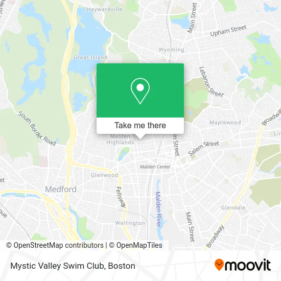 Mystic Valley Swim Club map