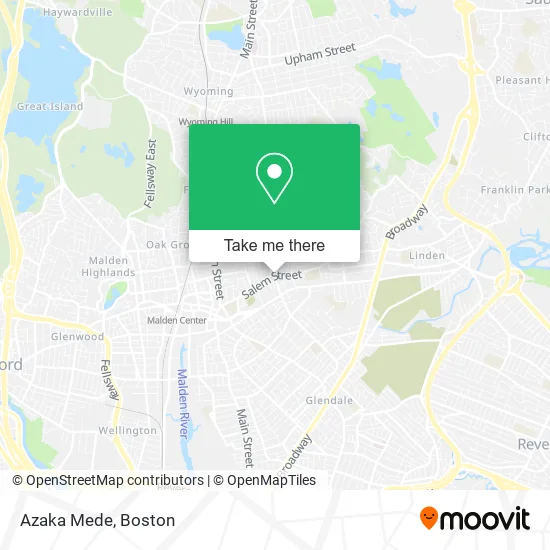 Azaka Mede map