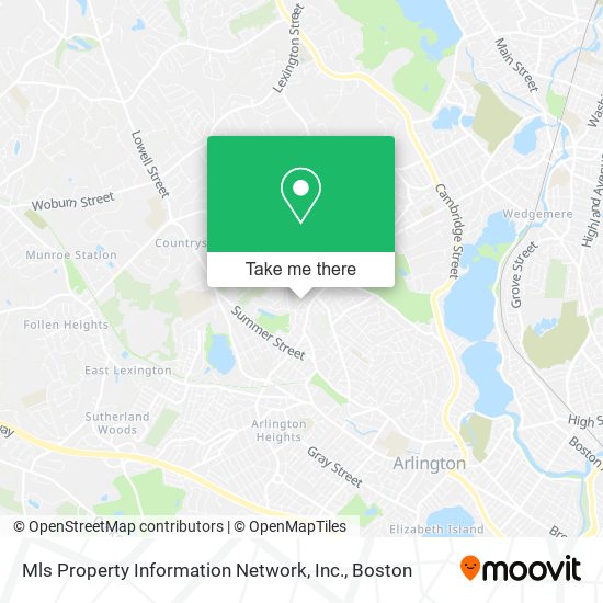 Mapa de Mls Property Information Network, Inc.