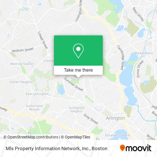 Mapa de Mls Property Information Network, Inc.