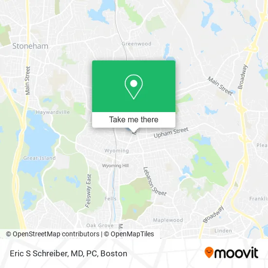 Eric S Schreiber, MD, PC map