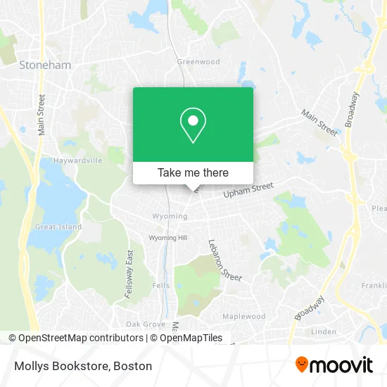 Mollys Bookstore map