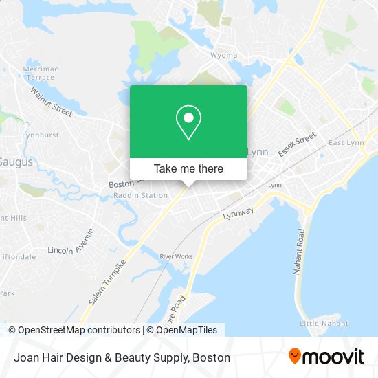 Mapa de Joan Hair Design & Beauty Supply