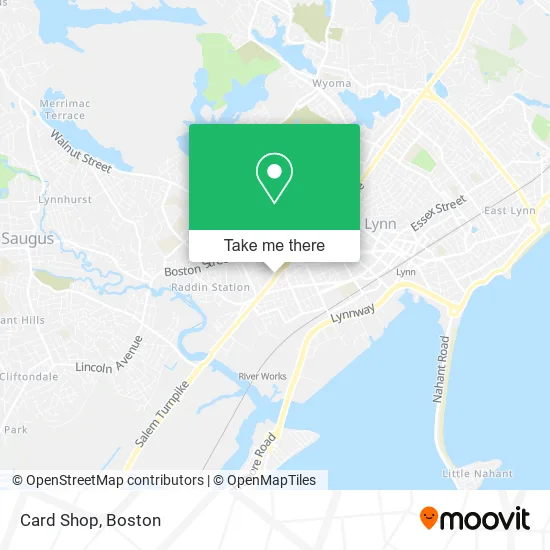 Card Shop map