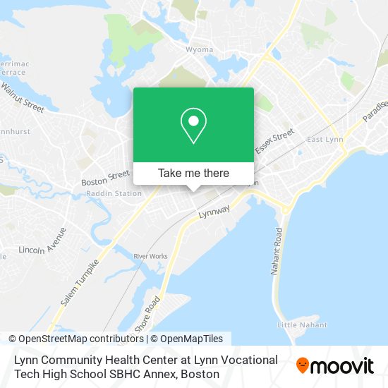 Mapa de Lynn Community Health Center at Lynn Vocational Tech High School SBHC Annex