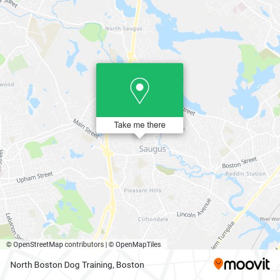 North Boston Dog Training map