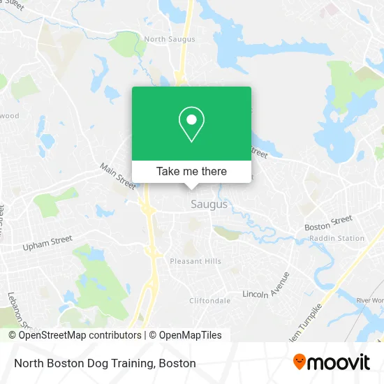 North Boston Dog Training map