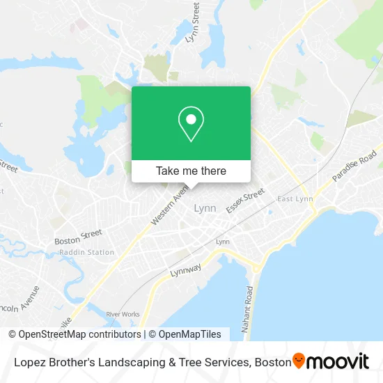 Lopez Brother's Landscaping & Tree Services map