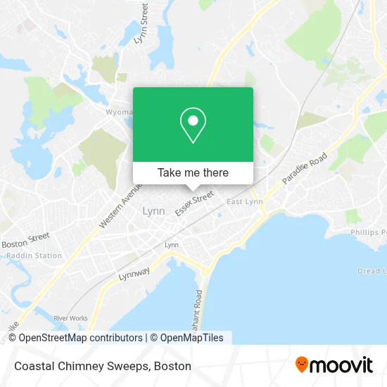 Coastal Chimney Sweeps map
