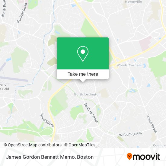 Mapa de James Gordon Bennett Memo
