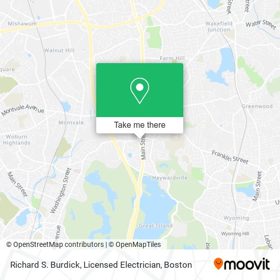 Mapa de Richard S. Burdick, Licensed Electrician