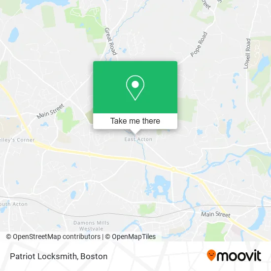 Patriot Locksmith map