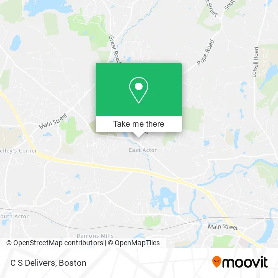C S Delivers map