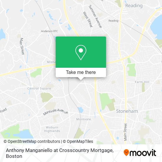 Mapa de Anthony Manganiello at Crosscountry Mortgage