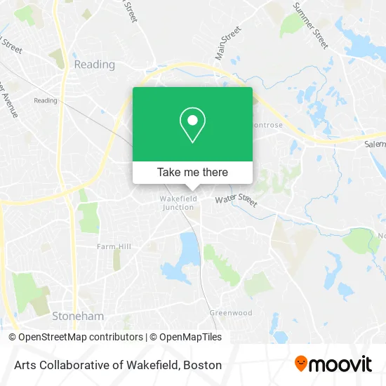 Arts Collaborative of Wakefield map