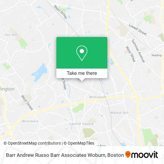 Barr Andrew Russo Barr Associates Woburn map