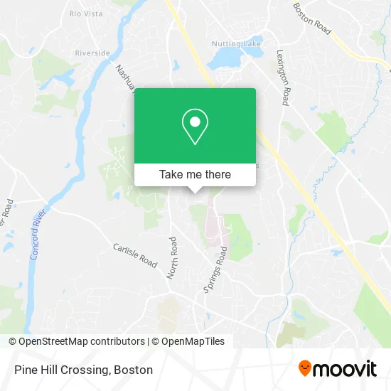 Pine Hill Crossing map
