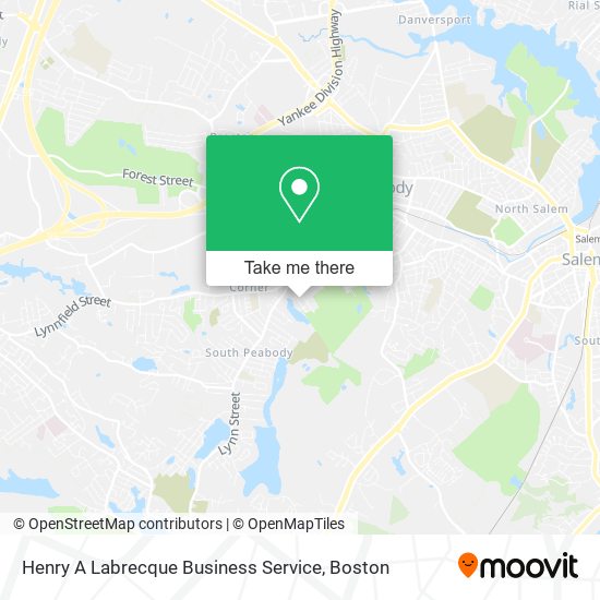 Henry A Labrecque Business Service map