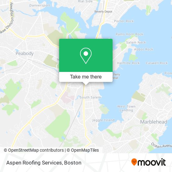 Aspen Roofing Services map