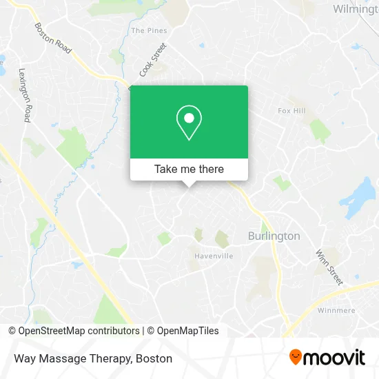 Way Massage Therapy map
