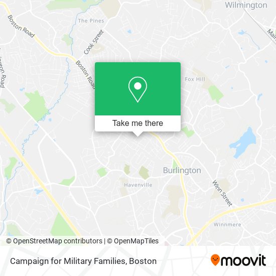 Campaign for Military Families map