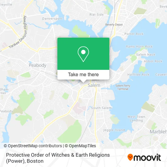 Protective Order of Witches & Earth Religions (Power) map