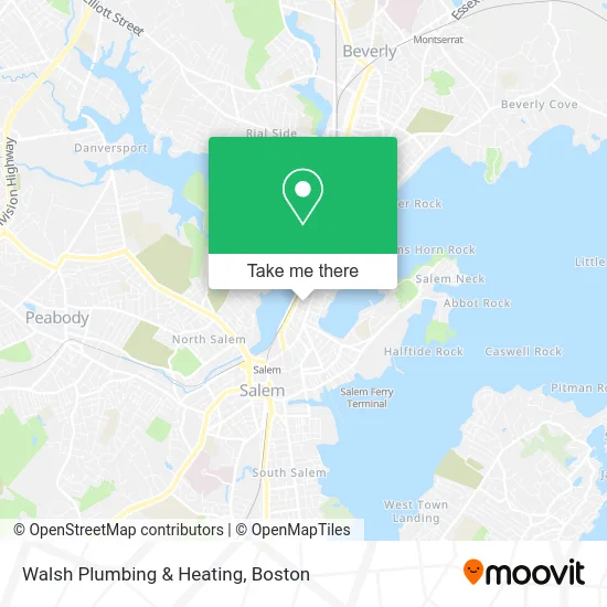 Walsh Plumbing & Heating map