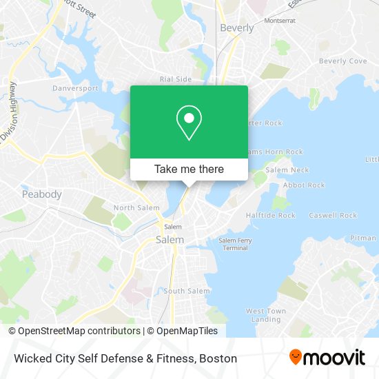 Wicked City Self Defense & Fitness map